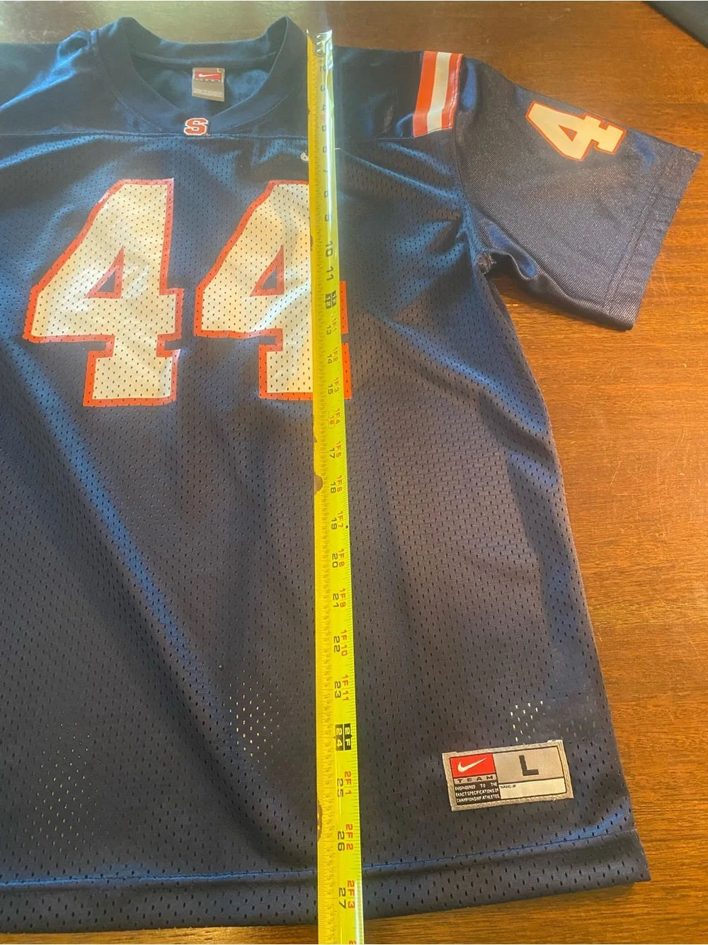 Nike Syracuse University Orange #44 Jim Brown Football Jersey womens size Large